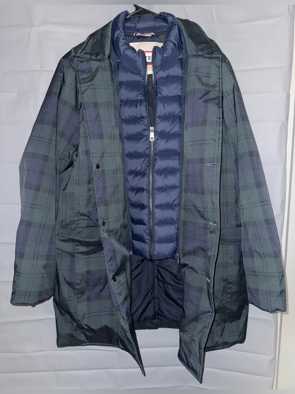 Hunter Mens Aldgate Water Repellent Blazer In Blackwatch Plaid Coat Size L